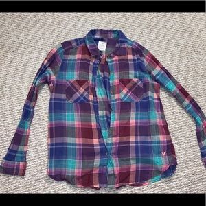 american eagle vintage boyfriend long sleeve plaid